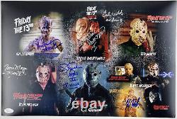 STEVE DASH KANE HODDER TED WHITE signed 12x18 Photo JASON VOORHEES Cast JSA