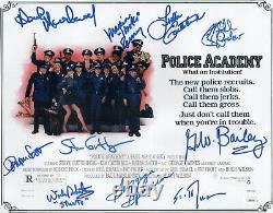 STEVE GUTTENBERG CAST x10 Signed 11x14 POLICE ACADEMY Photo Autograph JSA COA