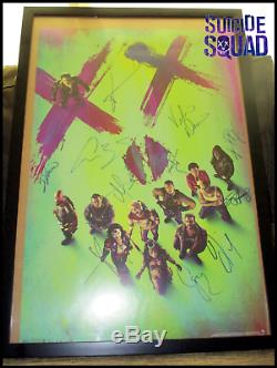 SUICIDE SQUAD (2016) CAST x 11 SIGNED MOVIE POSTER AUTOGRAPHED MARGOT ROBBIE