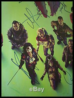 SUICIDE SQUAD (2016) CAST x 11 SIGNED MOVIE POSTER AUTOGRAPHED MARGOT ROBBIE