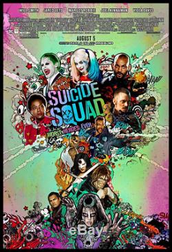 SUICIDE SQUAD (2016) CAST x 11 SIGNED MOVIE POSTER AUTOGRAPHED MARGOT ROBBIE