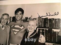SUPERMAN TV CAST (3) SIGNED 8x10 NOEL NEILL, Jack Larson, GERARD CHRISTOPHER