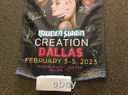 SUPERNATURAL huge (entire) cast signed banner plus 7 signed photos with proof