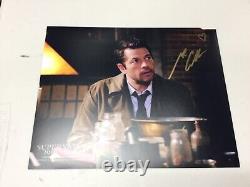 SUPERNATURAL huge (entire) cast signed banner plus 7 signed photos with proof