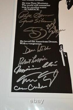 Scarface Al Pacino & Cast Autographed 11x17 Photo PSA LOA
