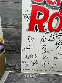 School Of Rock, Cast Signed, Winter Garden, Alex B Broadway Window Card/poster