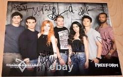 Shadowhunters Cast Hand Signed By 7 Official Comic Con Photo 8.5x11 With Proof