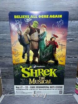 Shrek Musical, Cast Signed, Broadway On Tour, Orlando, Window Card/poster