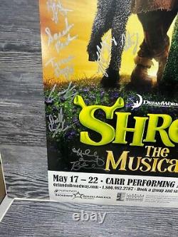 Shrek Musical, Cast Signed, Broadway On Tour, Orlando, Window Card/poster