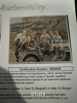 Signed Autograph MASH MASH Military Full Cast Photo TV Land Show With JSA COA