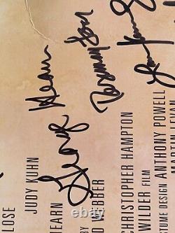 Signed Opening Night Sunset Blvd Original LA Cast Window Card Glen Close RARE