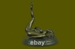 Signed Original Mavchi Nude Female Woman Bronze Figural Sculpture Gift Hot Cast