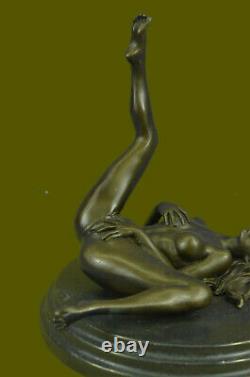 Signed Original Mavchi Nude Female Woman Bronze Figural Sculpture Gift Hot Cast