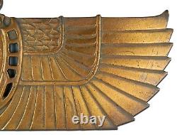 Signed Pair of Tiffany Cast Bronze Egyptian Revival Elevator indicators #6451