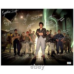 Sigourney Weaver, Paxton, Aliens Cast Autographed Locked and Loaded 11x14 Photo