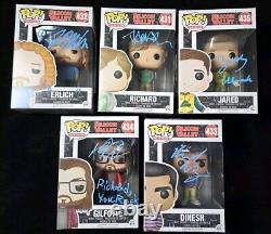 Silicon Valley Cast Signed Funko Pops TJ Miller Kumail Nanjiani Martin Starr