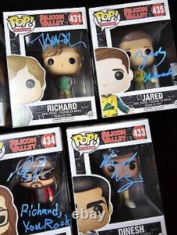 Silicon Valley Cast Signed Funko Pops TJ Miller Kumail Nanjiani Martin Starr