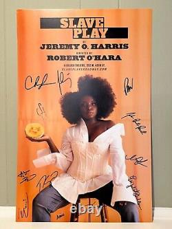 Slave Play Broadway Cast Signed Poster Window Card Golden Theater 2019