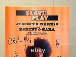 Slave Play Broadway Cast Signed Poster Window Card Golden Theater 2019