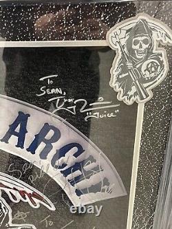 Sons Of Anarchy Framed Poster Cast Signed By 13 Beckett COA Personalized To Sean
