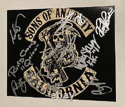 Sons Of Anarchy SOA Cast Signed 8x10 Photo Signed By 9, Coates, Hurst, Patrick