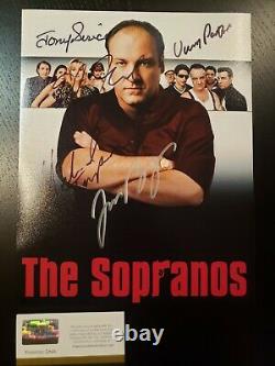 Sopranos 8x10 Signed Cast Print Gandolfini, Falco, Sirrco, Pastro
