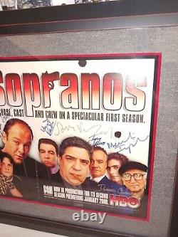 Sopranos Multi Cast Signed Grail 11 Autographs Incl David Chase JSA Letter COA