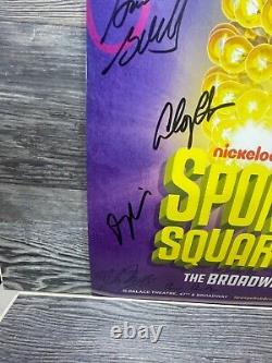Spongebob Squarepants, Palace Theatre, Cast Signed, Broadway Window Card/poster