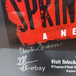 Spring Awakening SIGNED Original Broadway Cast Window Card Lea Michelle Framed