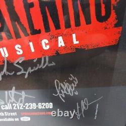 Spring Awakening SIGNED Original Broadway Cast Window Card Lea Michelle Framed