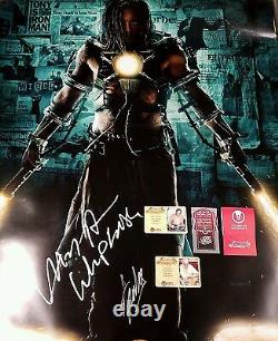 Stan Lee & Mickey Rourke 27x40 Poster PROOF CA COA Signed Iron Man Cast PSA JSA