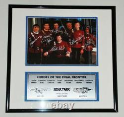 Star Trek Cast Photo Autographed Framed Paramount Studios Hollywood Posters