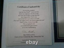 Star Trek Original Cast Autographed Photo and Limited Edition Plaque with COA