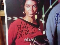 Star Trek Original Cast Signed Autographed 11x17 Color Photo by/4 Guaranteed