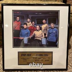 Star Trek Original Series Cast 11 X 14 Hand Signed Limited Ed Framed Photo