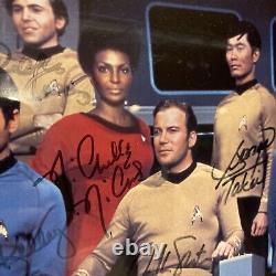 Star Trek Original Series Cast 11 X 14 Hand Signed Limited Ed Framed Photo