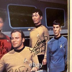 Star Trek Original Series Cast 11 X 14 Hand Signed Limited Ed Framed Photo