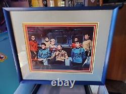 Star Trek Original Series Cast 8 × 10 Signed 8 Cast Framed And Authenticated