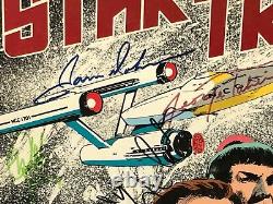 Star Trek TOS (7) SHATNER, NIMOY, KELLEY, DOOHAN Cast-Signed Vinyl LP withCoA