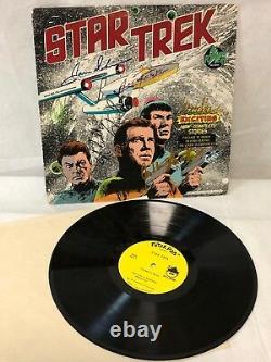 Star Trek TOS (7) SHATNER, NIMOY, KELLEY, DOOHAN Cast-Signed Vinyl LP withCoA