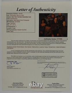 Star Trek The Next Generation Cast JSA Signed Autograph 16 x 20 Patrick Stewart