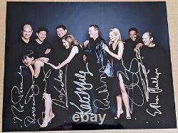 Star Trek Voyager Cast Signed Autographed 8 x 10 Photo. Signed by 9