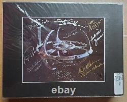 Star TrekDS9 Cast Autograph 8x10 Photo Signed by 11 & Matted w COA (AU-M-046)