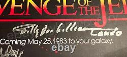 Star Wars Cast Signed Mini Poster 11x17 Harrison Ford Carrie Fisher And More BAS