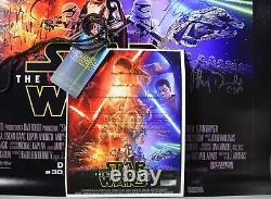 Star Wars Cast Signed Movie Poster STAR WARS EPISODE VII THE FORCE AWAKENS COA