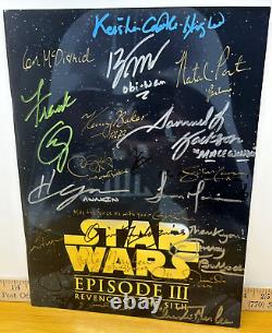 Star Wars III Revenge Of The Sith Cast Signed By 22 Movie Program George Lucas