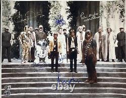 Star Wars Original Cast x6 Signed 16x20 Photo (OP) BAS (Grad Collection)