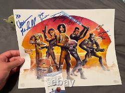 Star Wars REBELS Cast Signed by 5 11x14 Topps Photo Beckett BAS Witness WC95596