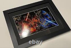 Star Wars The Force Awakens cast signed autographed 8x12 Ford, Fisher, Ridley