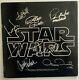 Star Wars Cast Signed Album H. Ford Carrie Fisher John Williams + Not Poster Bas